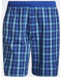adidas - Classic-length Check Swim Shorts - Lyst