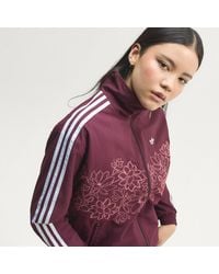 adidas - Floral Gfx Firebird Loose Track Jacket - Lyst