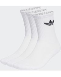 adidas - Solid Crew 3 Pack - Lyst