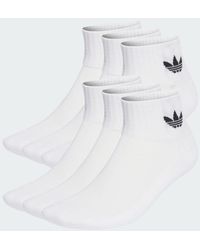 adidas - Mid Ankle Socks 6 Pairs - Lyst