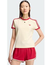adidas - 3 Stripes Slim T-Shirt - Lyst