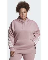adidas - Sportswear Future Icons 3-Streifen Sweatshirt – Große Größen - Lyst