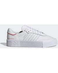 adidas white sambarose