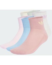 adidas - Mid Ankle Socks 6 Pairs - Lyst