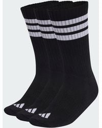 adidas - 3-Stripes Cushioned Crew Socks 3 Pair Pack - Lyst