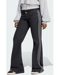 adidas - Sst Low Rise Flared Leg Denim Pant - Lyst