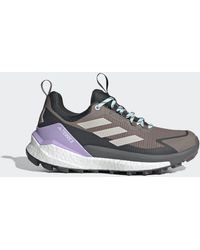adidas - Womens Terrex Free Hiker 2 Low Gtx Hiking Hiking Sneakers Shoes - Green, Semi Flash Aqua/carbon/lucid Lime, 9.5 Uk - Lyst