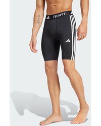 adidas - Techfit Compression Training 3-Stripes Short Tights - Lyst