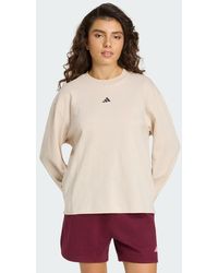 adidas - 3 Stripes Studio Boyfriend Long-Sleeve Top Long-Sleeve Top - Lyst