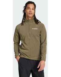 adidas - Terrex Multi Essentials Half-zip Fleece Hiking Jacket - Lyst