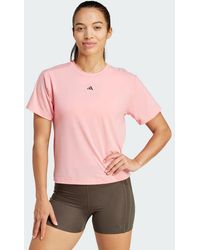adidas - Power Back-Cutout 3-Stripes Tee - Lyst