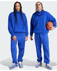 adidas - Basketball Fleece Joggers - Lyst