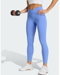 adidas - 3 Stripes Studio All Me 7/8 X-Over Leggings - Lyst