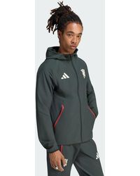 adidas - Manchester United Tiro Travel Full Zip Windbreaker - Lyst