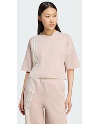 adidas - Off Placed 3-Stripes Tee - Lyst