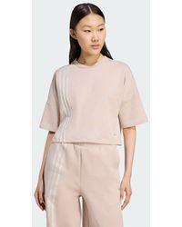 adidas - T-Shirt A 3 Strisce Fuori Posto - Lyst