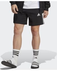 adidas - Essentials Fleece 3 Stripes Shorts - Lyst