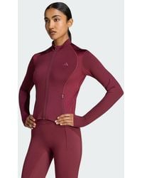 adidas - Primelift Essentials Workout Shine Zip Jacket - Lyst