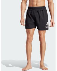 adidas - Big Logo Clx Short-length Swim Shorts - Lyst
