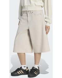 adidas - Mid Rise Denim Jorts - Lyst