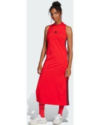 adidas - Essentials 3-Stripes Long Racerback Dress - Lyst