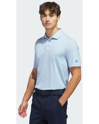 adidas - Performance Two-Color Stripe Polo Shirt - Lyst