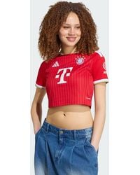 adidas - Fc Bayern 26/27 Home Cropped Jersey - Lyst