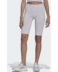 adidas Synthetik AEROKNIT Seamless kurze Tight in Weiß Damen Bekleidung Kurze Hosen Knielange Shorts und lange Shorts 