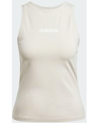 adidas - Essentials Linear Slim Cotton Tank Top - Lyst