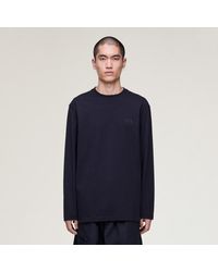adidas - Y-3 Logo Long Sleeve Long-Sleeve Top - Lyst