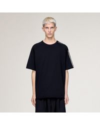 adidas - Y-3 Raw Edge 3 Stripes Short Sleeve T-Shirt - Lyst