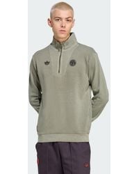 adidas - Fc Bayern Terrace Icons Half-Zip Top - Lyst