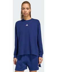 adidas - 3 Stripes Studio Boyfriend Long-Sleeve Top Long-Sleeve Top - Lyst