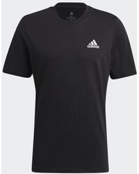 adidas - Essentials Embroidered Small Logo T-shirt - Lyst