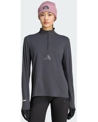 adidas - Terrex Xperior Half Zip Long Sleeve T-Shirt - Lyst