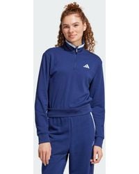 adidas Originals - Essentials Color Pop French Terry Crop Quarter-Zip Originals Jacke - Lyst