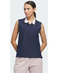 adidas - Beyond The Course Twistknit Sleeveless Polo Shirt - Lyst