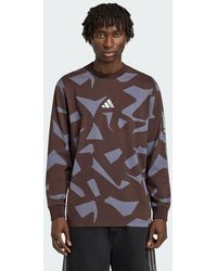 adidas - Amg Camo Long Sleeve Top - Lyst