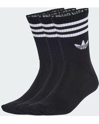 adidas Originals - 3-Stripes Crew Socks 3 Pairs - Lyst