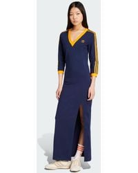 adidas - Abito Adicolor Classics 3-Stripes Maxi - Lyst