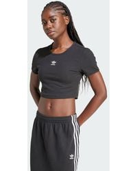 adidas Originals - Essentials Ribbed Tee - Lyst