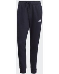 adidas - Essentials French Terry Tapered Cuff 3-stripes Joggers - Lyst