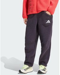 adidas - Germany High Pile Fleece Tracksuit Bottoms - Lyst