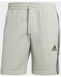 adidas - Essentials French Terry 3-Stripes Shorts - Lyst