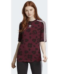adidas Allover Print T-Shirt - Rot