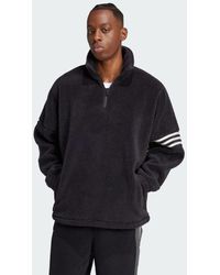 adidas - Neuclassics Polar Fleece 1/2 Zip Sweatshirt - Lyst