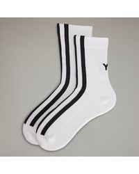 adidas - Y-3 Stripes Socks - Lyst