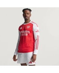 adidas - Arsenal 25/26 Long Sleeve Home Authentic Jersey - Lyst