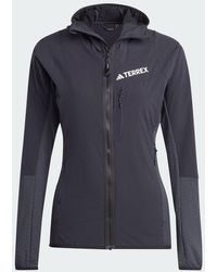 adidas - Terrex Techrock Hooded Wind Fleecejacke - Lyst