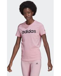 adidas Loungewear Essentials Slim Logo T-shirt - Roze
